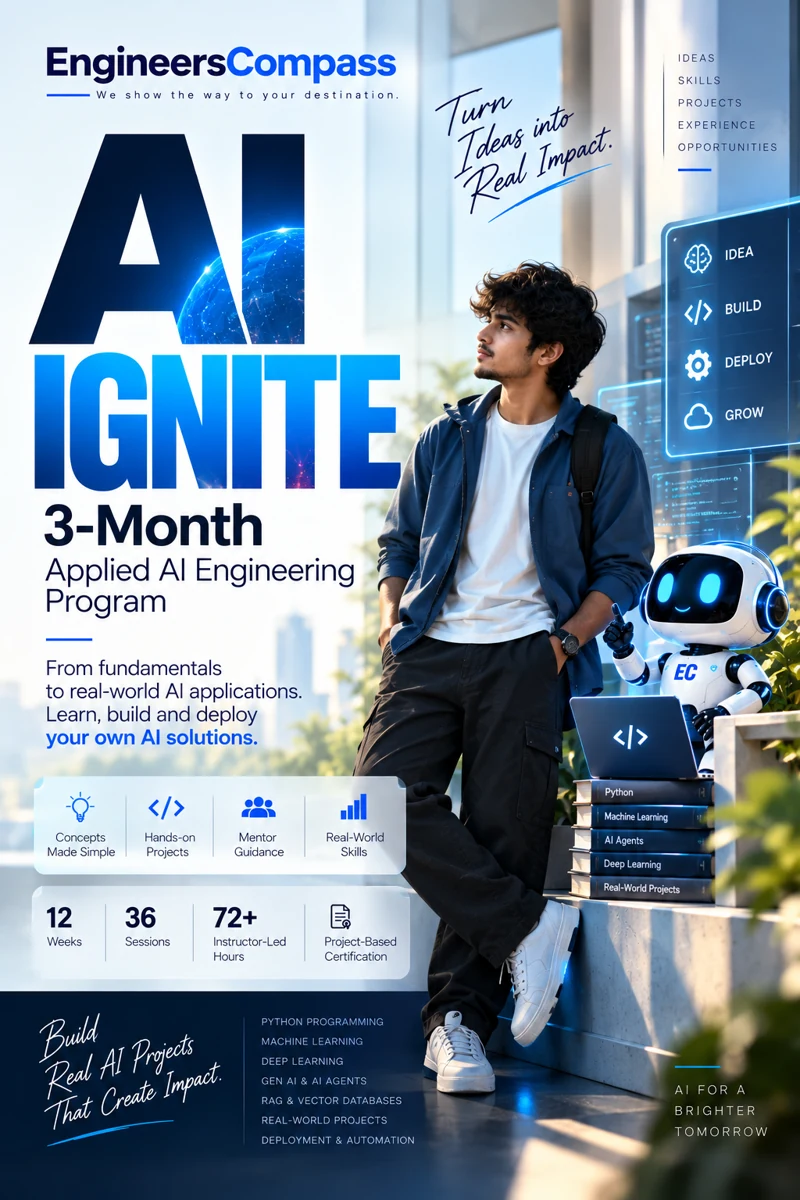 AI Ignite: 3-month Applied AI Engineering program, 36 sessions and 72+ instructor-led hours